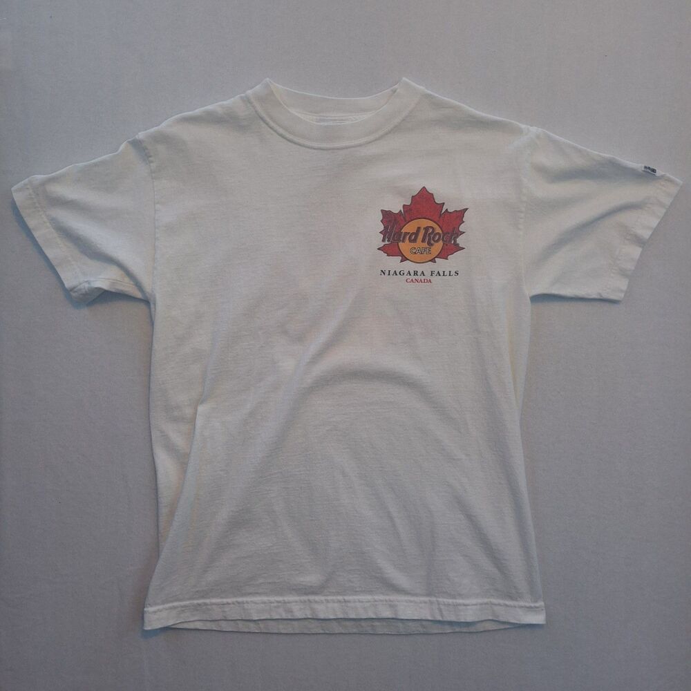 Vintage Hard Rock Cafe Niagara Falls Canada T-Shirt Medium White Heavy Tee HRC